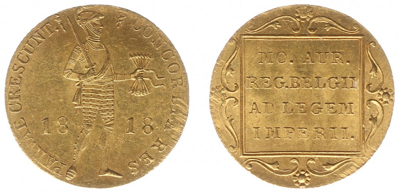 Koninkrijk NL Willem I (1815-1840) - Gouden Dukaat 1818 U mmt. brandende fakkel ...
