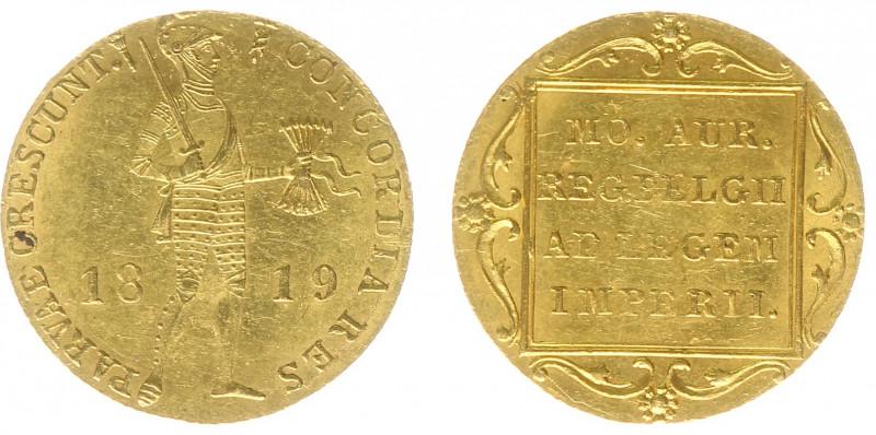 Koninkrijk NL Willem I (1815-1840) - Gouden Dukaat 1819 U mmt. brandende fakkel ...