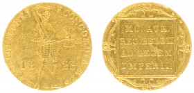 Koninkrijk NL Willem I (1815-1840) - Gouden Dukaat 1828 U (Sch. 212) - ZF, krasje op keerzijde