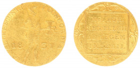 Koninkrijk NL Willem I (1815-1840) - Gouden Dukaat 1831 (Sch. 215) - ZF -, iets gebogen muntplaatje