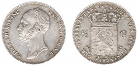 Koninkrijk NL Willem II (1840-1849) - ½ Gulden 1848 UIT 1847 (Sch. -) - PR+