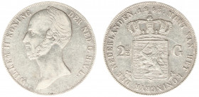 Koninkrijk NL Willem II (1840-1849) - 2½ Gulden 1843 (Sch. 508/R) - ZF-