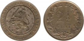 Koninkrijk NL Willem III (1849-1890) - 2½ Cent 1886 (Sch. 684) - PR+
