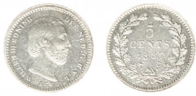 Koninkrijk NL Willem III (1849-1890) - 5 Cent 1887 (Sch. 676) - UNC