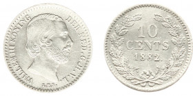 Koninkrijk NL Willem III (1849-1890) - 10 Cent 1882 (Sch. 660) - PR+