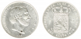 Koninkrijk NL Willem III (1849-1890) - ½ Gulden 1863 (Sch. 630) - UNC-
