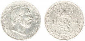 Koninkrijk NL Willem III (1849-1890) - 1 Gulden 1853 UIT 1851 (Sch. 606b/R) - PR-, zeldzaam, corrosie op keerzijde