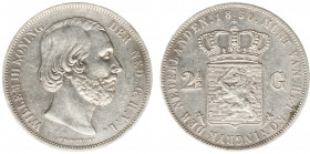 Koninkrijk NL Willem III (1849-1890) - 2½ Gulden 1850 (Sch. 576) - ZF+