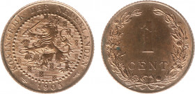 Koninkrijk NL Wilhelmina (1890-1948) - 1 Cent 1905 (Sch. 973) - UNC