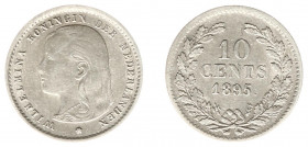 Koninkrijk NL Wilhelmina (1890-1948) - 10 Cent 1895 (Sch. 880) - ZF