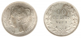 Koninkrijk NL Wilhelmina (1890-1948) - 10 Cent 1901 (Sch. 884) - UNC-