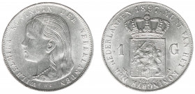 Koninkrijk NL Wilhelmina (1890-1948) - 1 Gulden 1897 (Sch. 797) - UNC-