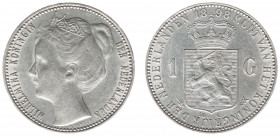 Koninkrijk NL Wilhelmina (1890-1948) - 1 Gulden 1898 (Sch. 802) - PR