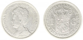 Koninkrijk NL Wilhelmina (1890-1948) - 1 Gulden 1910 (Sch. 812/S) - ZF-