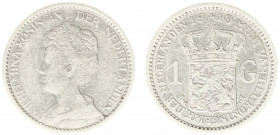 Koninkrijk NL Wilhelmina (1890-1948) - 1 Gulden 1910 (Sch. 812/S) - ZF