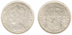 Koninkrijk NL Wilhelmina (1890-1948) - 1 Gulden 1916 (Sch. 818) - ZF/PR