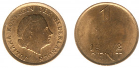 Misslagen en afwijkingen Koninkrijk NL - 10 Cent 1972 MISSLAG 'blurred voor- en keerzijde' - UNC