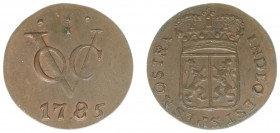 Verenigde Oost-Indische Compagnie (1602-1799) - Gelderland - Duit 1785 mmt. Korenaar (Scho. 272) - UNC / mooi exemplaar met deels originele muntkleur