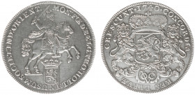 Verenigde Oost-Indische Compagnie (1602-1799) - Holland - Dukaton 1740 met gladde rand (Scho. 29b) - 32.37 gram - VZ Ruiter te paard n.r. met Hollands...