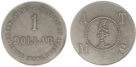 Plantagegeld / Plantation tokens - Silau - 1 Dollar z.j. (1902-1913) (LaWe 249 / LaBe 17) - Obv. Value in 2 lines + legend: Munt van de Asahan Tabak M...