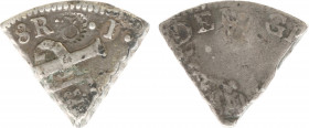 Overzeese Gebiedsdelen - Curaçao - Driekantje van 3 Reaal zilver (1819-1825) in vijven gekapt 8 Reaalstuk met een 3 in gekartelde ronde instempeling (...