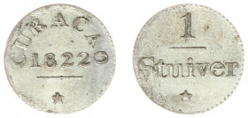 Overzeese Gebiedsdelen - Curaçao - 1 Stuiver 1822 (Scho. 1390) - ZF+