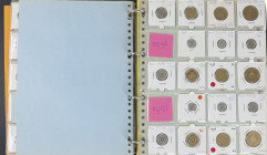 Verzameling Ned. Antillen 1980-2009 incl. div. zilveren munten in album