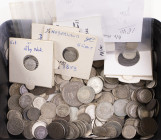 Doosje vooroorlogse munten vanaf Willem I met veel klein zilver