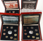 Doos met Muntmeestersets 2003 t/m 2006
