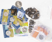 Doosje met 5 euromunten in coincards, tevens iets divers
