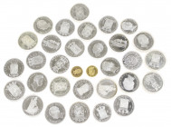 Netherlands - Doosje met zilveren grootformaat Proof penningen in capsules