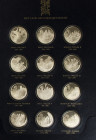 Netherlands - Collectie penningen 'Het Huis van Oranje-Nassau' door Franklin Mint - Map met ca. 12 sterling zilveren penningen met documentatie