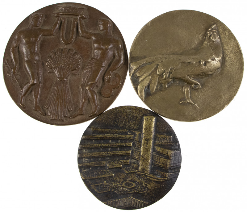 Netherlands - Drie penningen: 50e Jaarbeurs 1948, Computercentrum ABN 1974 en Be...
