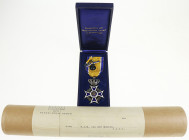 Medailles en onderscheidingen - Nederland - Ridderkruis Orde van Oranje Nassau (MMW12, Evers125, Bax9), ingesteld in 1892 - zilver 42x42 mm - lichte b...