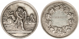 Medailles en onderscheidingen - Nederland - 1866 - Beloningspenning (legpenning) der 'Zuid-Hollandsche Maatschappij tot Redding van Schipbreukelingen ...