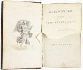 Varia - Literatuur - Algemeen - Holtrop (ed) 'Gezangboek voor vrijmetselaaren' 1e druk 1806 - 540 bladzijden + index - gebonden in leder met goudopdru...