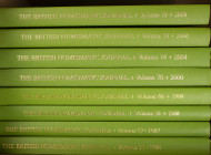 Varia - Literatuur - Algemeen - Acht delen British Numismatic Journal: 56-58, 60, 70, 74, en 78-79 (1986-2009)