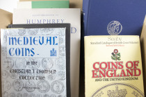 Varia - Literatuur - Buitenland - Doosje boeken w.o. Essays to Sutherland 1978 en Medieval Coins in the Thomsen Collection