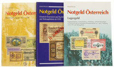 Varia - Literatuur - Buitenland - R. Richter 'Notgeld Österreich' 1914-1918, ab 1918 en Lagergeld (3x)