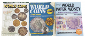 Varia - Literatuur - Buitenland - Krause Standard Catalog of World Coins 1601-1700 (1999), 1701-1800 (2002), 1801-1900 (2006, versleten) en Worpld Pap...