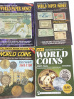 Varia - Literatuur - Buitenland - Krause Standard Catalog of World Coins 1601-1700 (1996), Modern World Coins 2001- (2017), World Paper Money Gen. Iss...