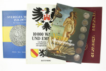 Varia - Literatuur in lots - Neubecker & Rentzmann '10.000 Wappen und Embleme', Groenendijk 'Venus op rekenpenningen', Ahlstom e.a. 'Sveriges Mint' en...
