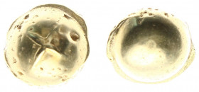 Celts - Gaul - Senones - AV Stater (Bullet-type, ca. 120-60 BC, 7.01 gm.) - Cross with trefoil terminals, in center of plain globule, with clear rim /...