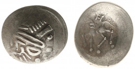 Celts - Eastern - Danube Region - AR Tetradrachm, Oltenia type (c 2nd century BC, 6.23 g) - Imitating Philip II of Macedon - Crude head right/ Crude h...
