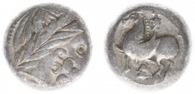 Celts - Eastern - Middle Danube - AR Tetradrachm, Dachreiter type (2nd century BC, 11.26 g) - Imitating Philip II of Macedon - Celticized laureate hea...