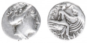 Illyria and Central Greece - Euboia - Histiaia - AR Tetrobol (BC 3rd-2nd centuries, 2,31 g). Vine-wreathed head of nymph Histiaia to right, wearing ea...