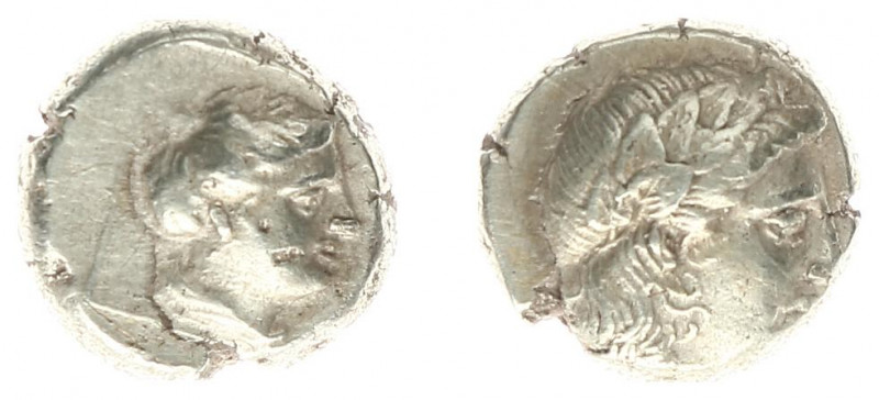 Greece - Lesbos - Mytilene - EL Hekte (c 377-326 BC, 2.57 g) - Laureate head of ...