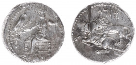 Asia Minor - Cilicia - Tarsos - Mazaios, Satrap of Cilicia - AR stater (c. 361-334 BC, 10.66 g) - Baaltars seated left, holding eagle and scepter, cor...