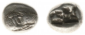 Asia Minor - Ionia - Kings of Lydia - Kroisos (c 560-546 BC) - 1/6 Stater (Sardes, 550-546 BC, 1.77 g) - Confronted foreparts of a lion and a bull / T...