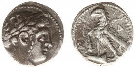 The East - Phoenicia - Tyre - Half Shekel (year 51 = 76/5 BC, 7.09 g) - Laureate head of Melkart to right / TYPOY IEPAΣ KAI AΣYΛOY Eagle standing left...